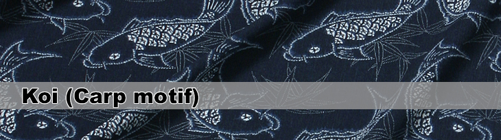 Japanese indigo-dyed fabric  |  Edo motif - Creature